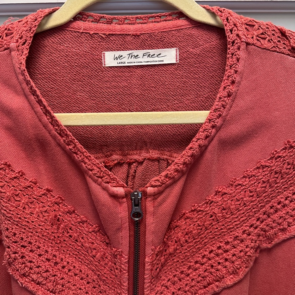 NWT Free People True Blue Solid Jacket - Pink - Picture 4 of 5